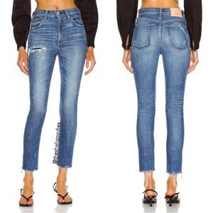 MOUSSY VINTAGE Hammond Slim Jeans with Raw Hem size 29 Japanese Denim